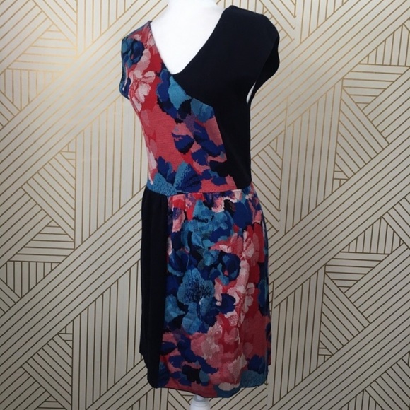 Anthropologie Leifsdottier silk cotton blend abstract floral sweater M - Picture 7 of 12